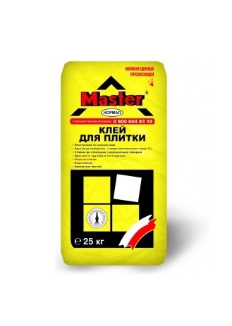 клей для плитки MASTER Нормал 25кг