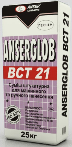 шпаклевочная смесь ANSERGLOB ВСТ-27 20кг